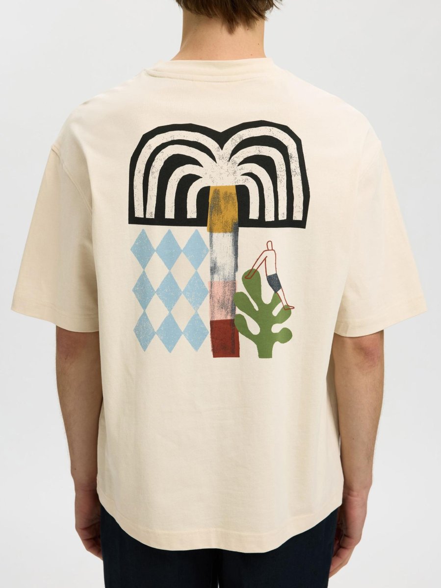 Selected Homme Relaxed Norman License Backprint Tee - Bild 4