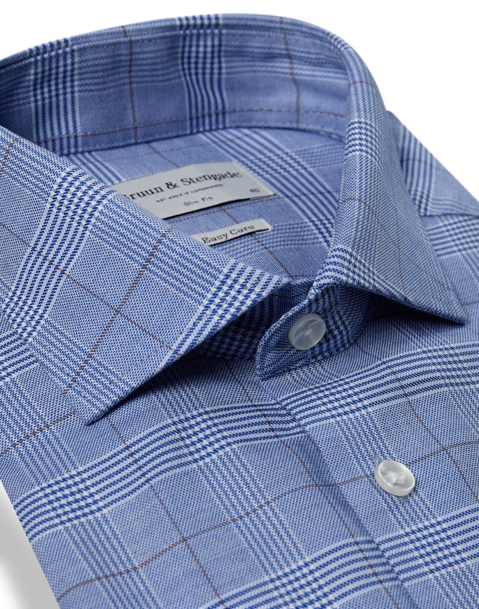 BS Ramirez Slim Fit Skjorta - Blue - Bild 3