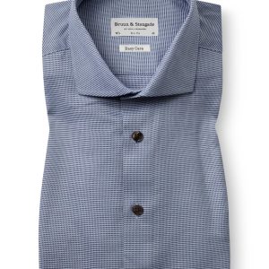 BS Seager Slim Fit Skjorta - Dark Blue