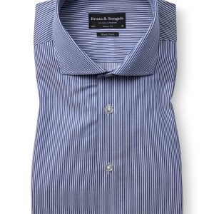 BS Yordan Modern Fit Skjorta - Dark Blue/White