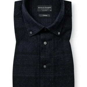 BS Akhlaq Casual Modern Fit Skjorta - Thunder