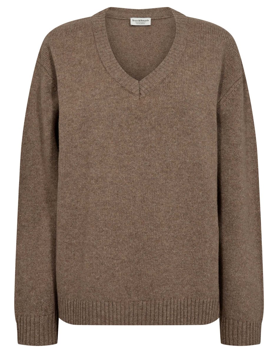 BS Lina Regular Fit Stickat - Brown - Bild 2