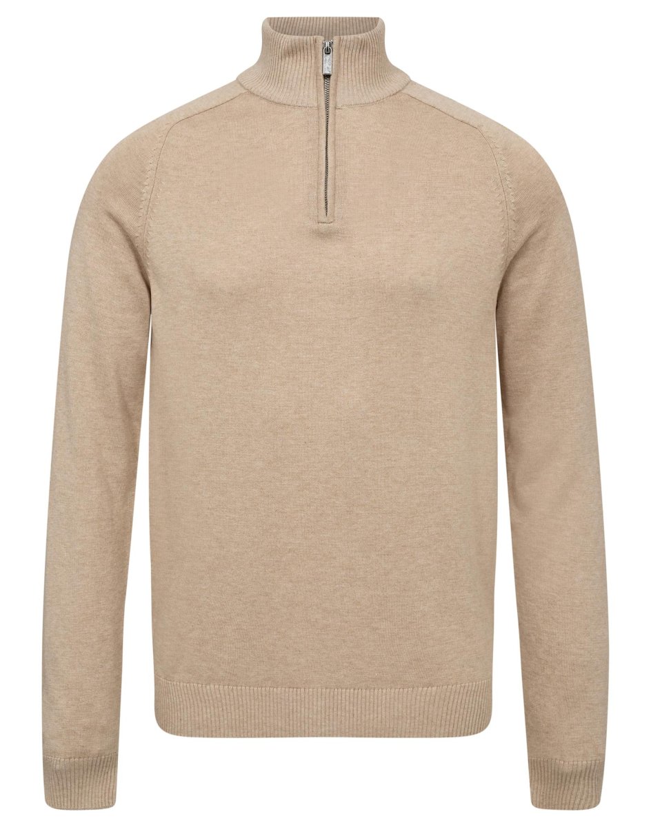 BS Ilario Regular Fit Stickat - Beige - Bild 6