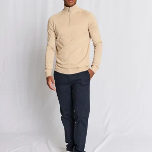 BS Ilario Regular Fit Stickat - Beige