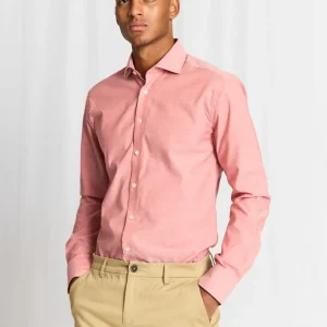 BS Reinkind Slim Fit Skjorta - Dusty Clay