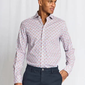 BS Moller Slim Fit Skjorta - Orange