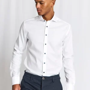 BS Skube Slim Fit Skjorta - White