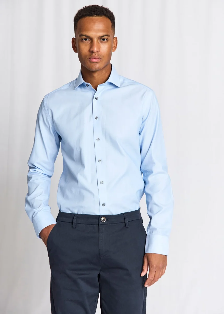 BS Thorbjorn Modern Fit Skjorta - Light Blue - Bild 9