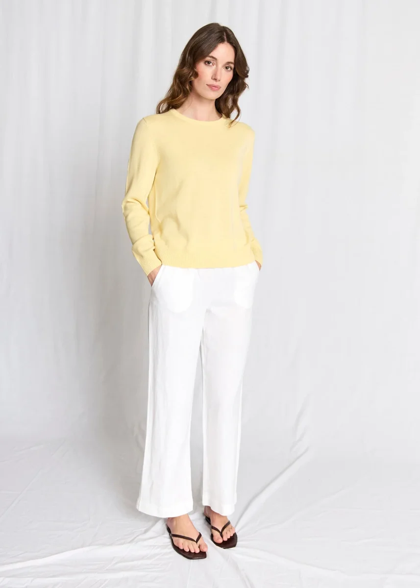 BS Debora Regular Fit Stickat - Dusty Yellow - Bild 2