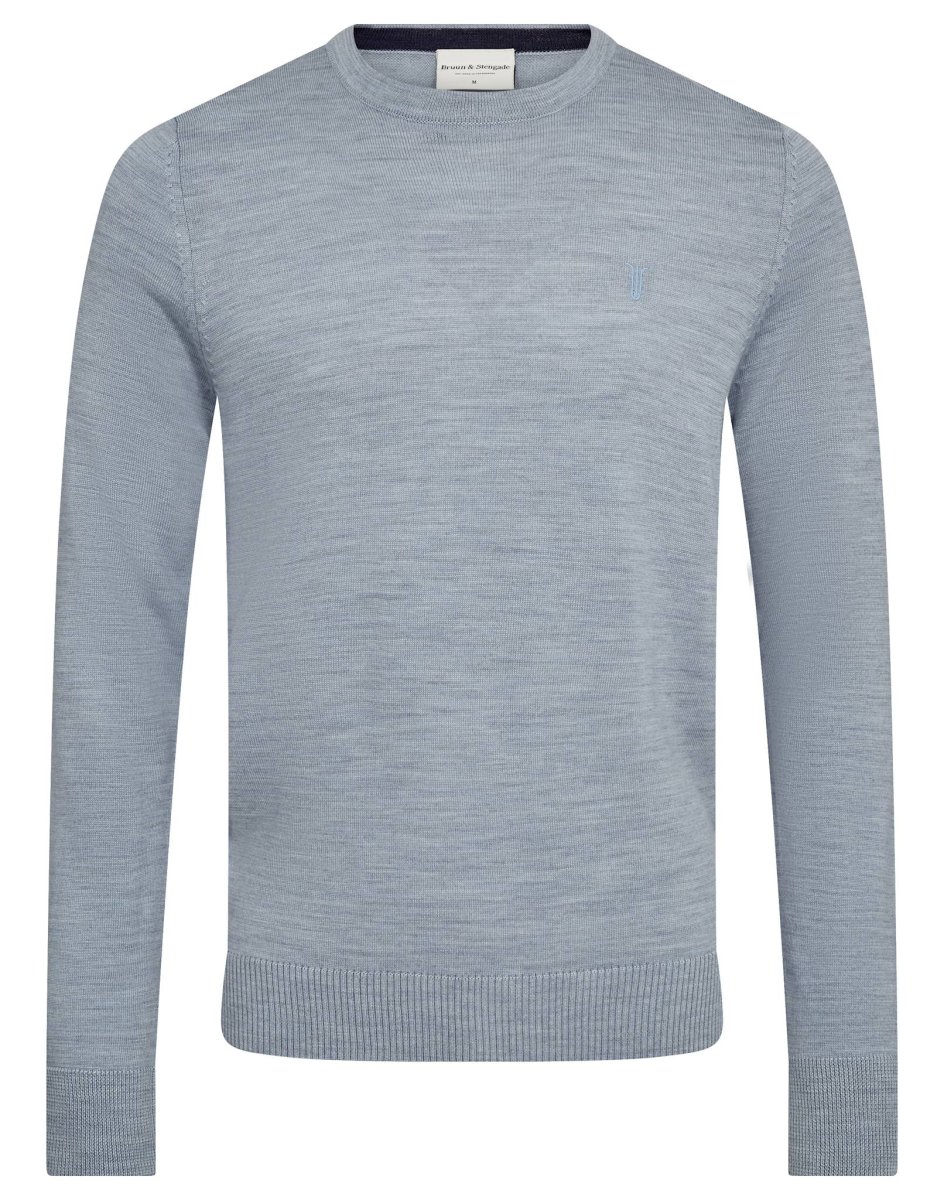 BS Jupiter Regular Fit Stickat - Light Blue - Bild 5