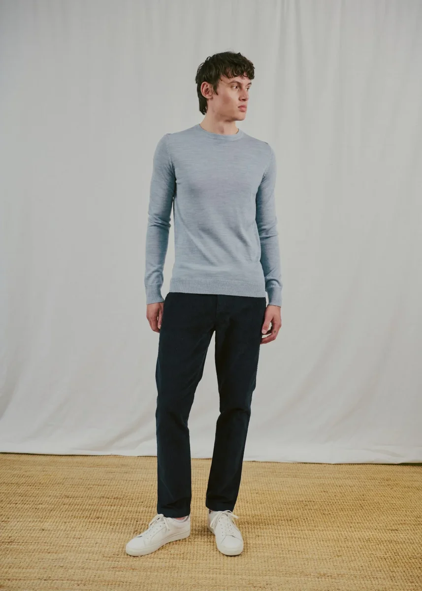 BS Jupiter Regular Fit Stickat - Light Blue