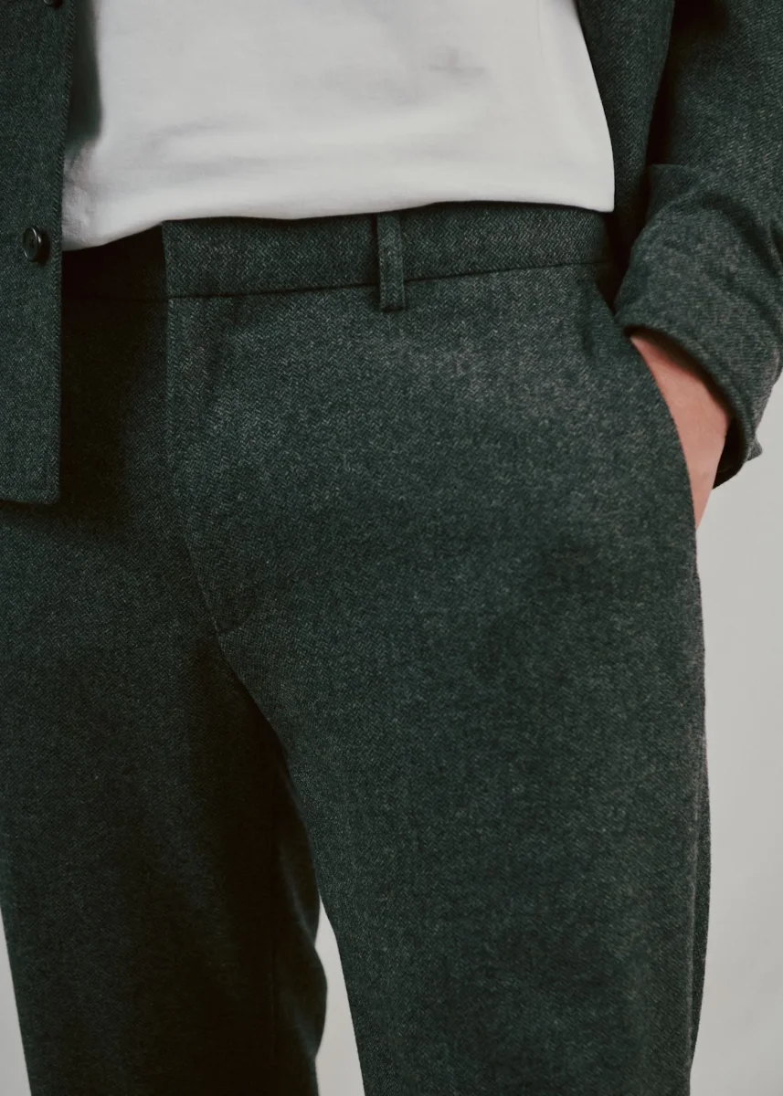 BS Melliw Classic Fit Kostymbyxor - Grey - Bild 4