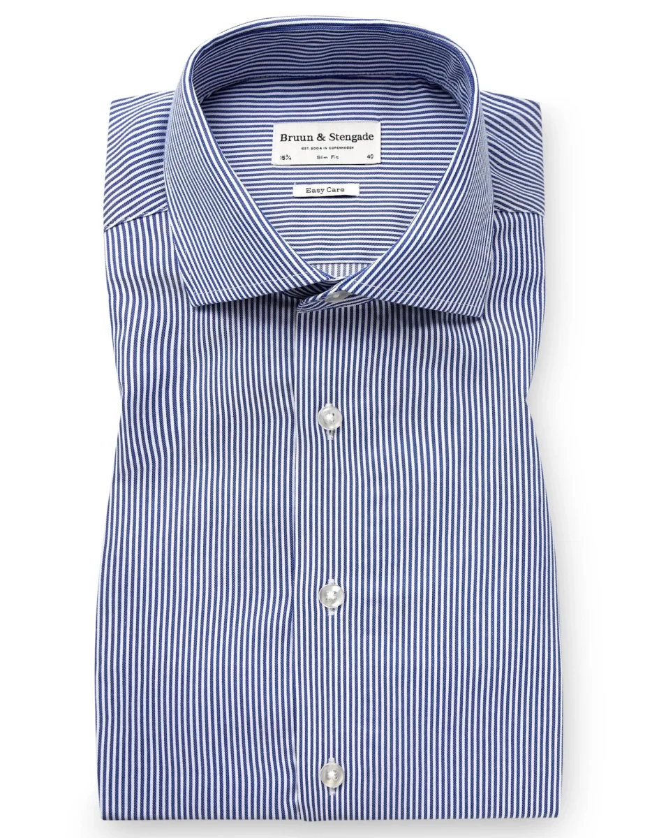 BS Ferrante Slim Fit Skjorta - Navy - Bild 5