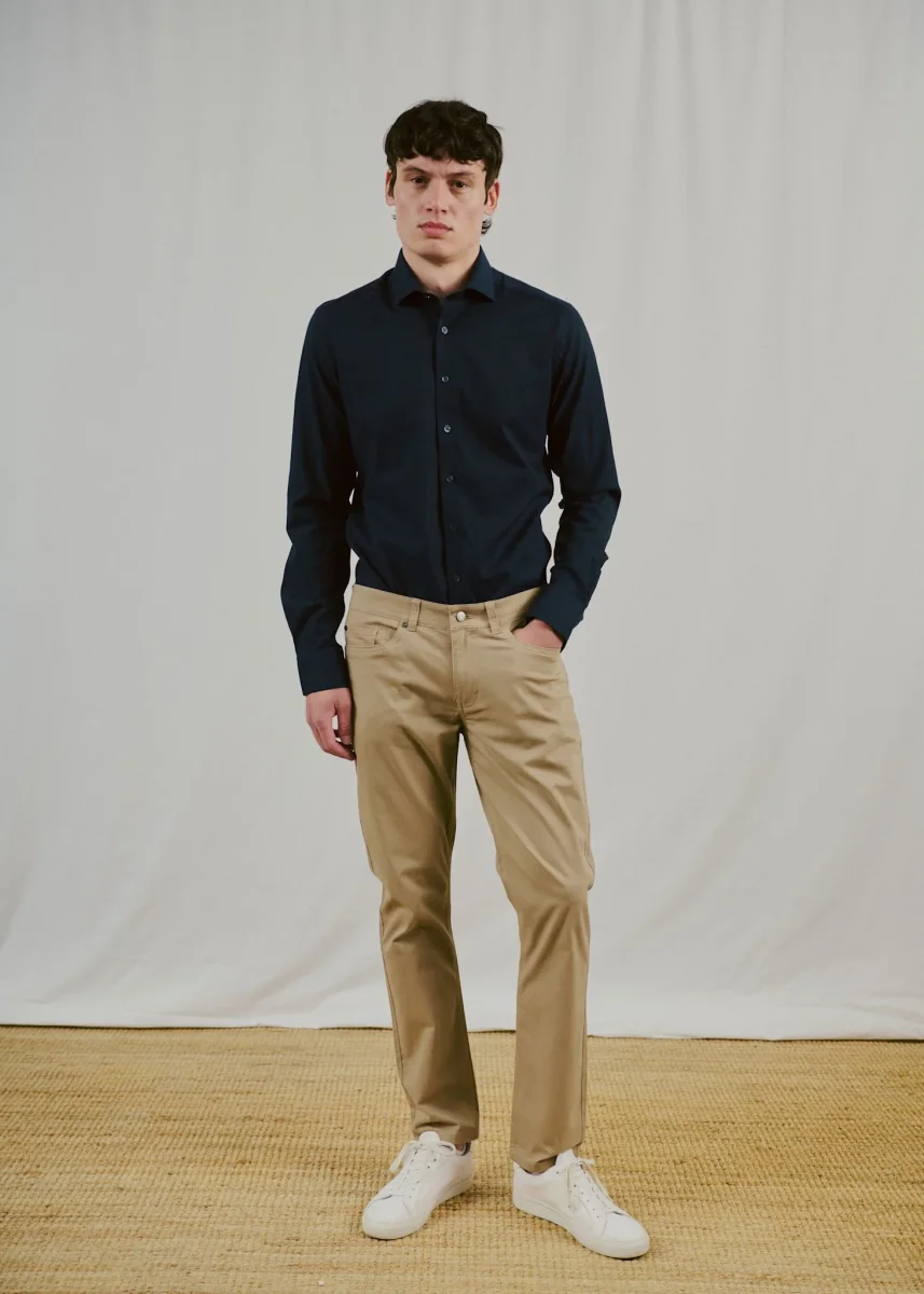 BS Bjerre Slim Fit Skjorta - Black - Bild 2
