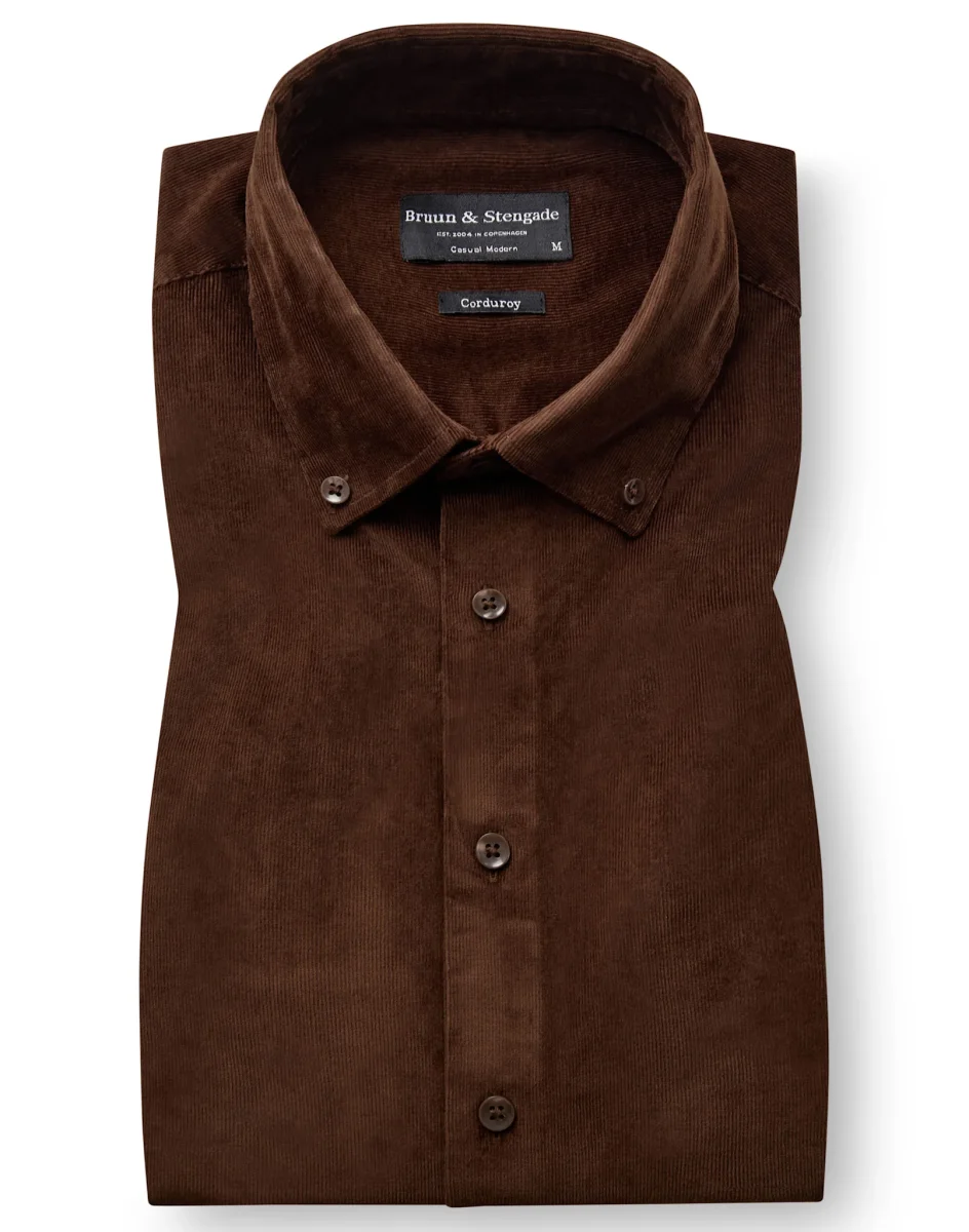 BS Osei Casual Modern Fit Skjorta - Brown - Bild 5