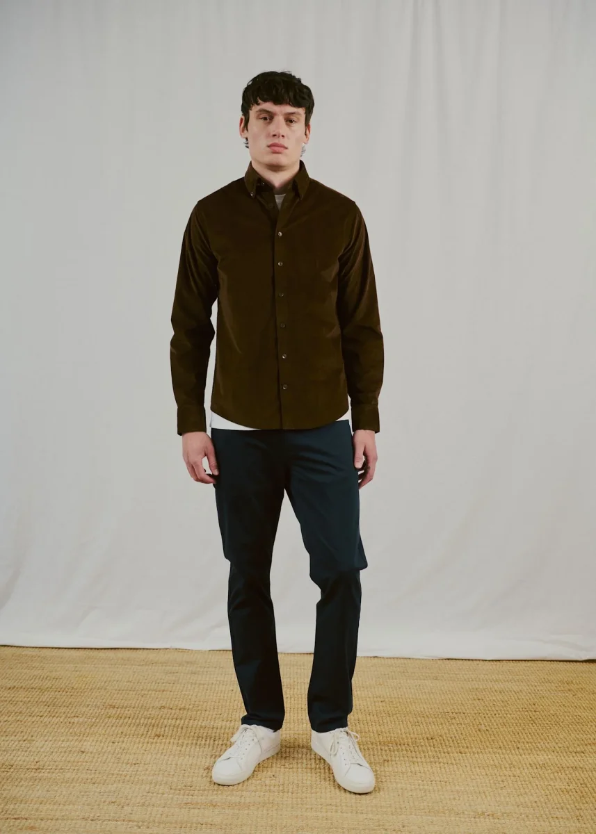 BS Osei Casual Modern Fit Skjorta - Brown - Bild 2