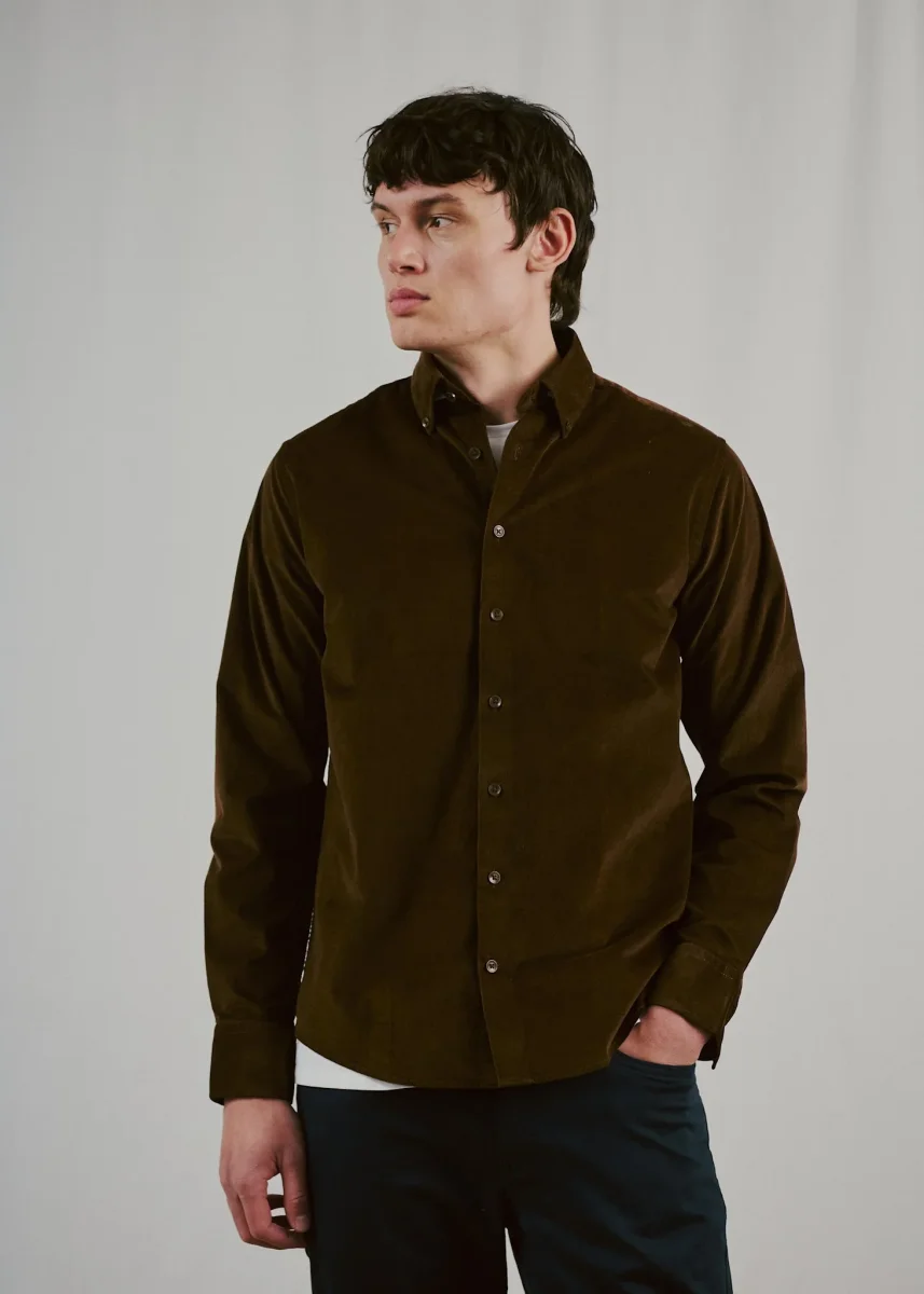 BS Osei Casual Modern Fit Skjorta - Brown - Bild 3
