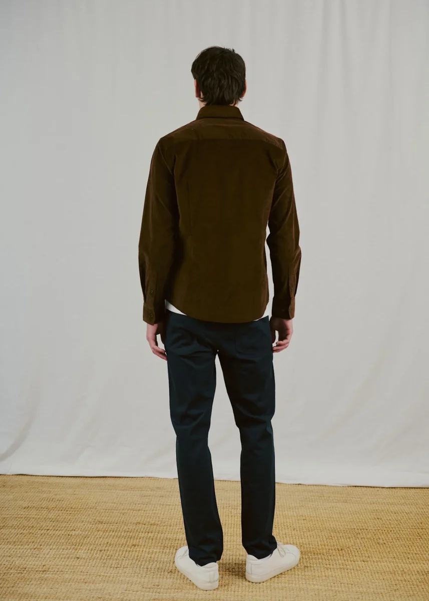 BS Osei Casual Modern Fit Skjorta - Brown - Bild 4
