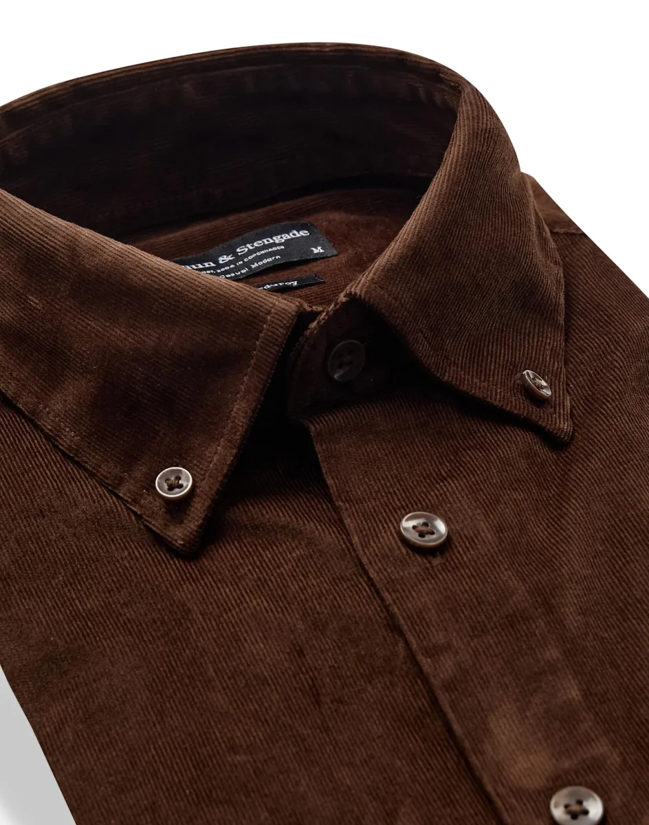 BS Osei Casual Modern Fit Skjorta - Brown - Bild 6