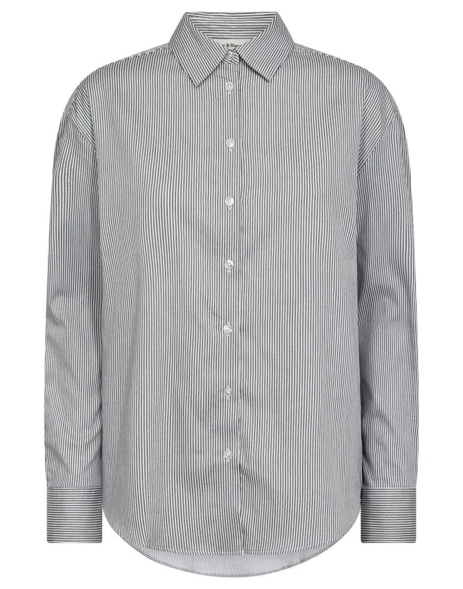 BS Elsie Regular Fit Skjorta - Black/White