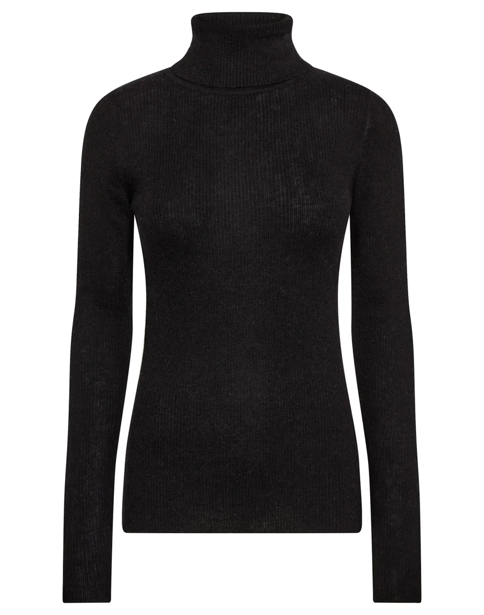 BS Hege Regular Fit Stickat - Black - Bild 5