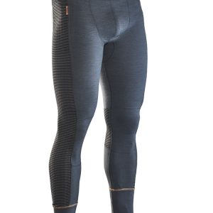 2596 Långkalsong Dry-tech Merinoull mörkgrå/svart S