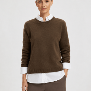 Selected Woman New Lulu LS Knit O-neck