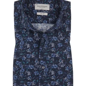 BS Clarence Slim Fit Skjorta - Navy