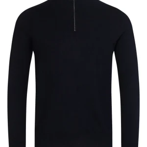 BS Paire Regular Fit Stickad Tröja - Marinblå