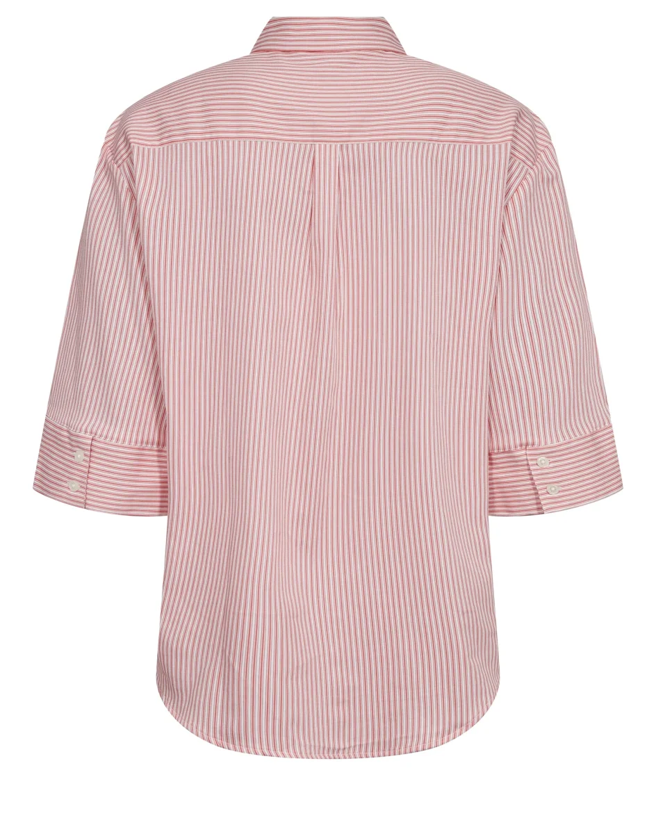 BS Talia Regular Fit Skjorta - Lipstick Red/White - Bild 7