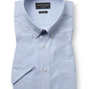 BS Altmaier Modern Fit Skjorta - Light Blue/White