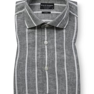 BS Freitas Casual Modern Fit Skjorta - Green/White