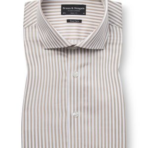 BS Santos Modern Fit Skjorta - Sand/White