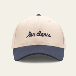 Les Deux Brad Contrast Suede Baseball Cap