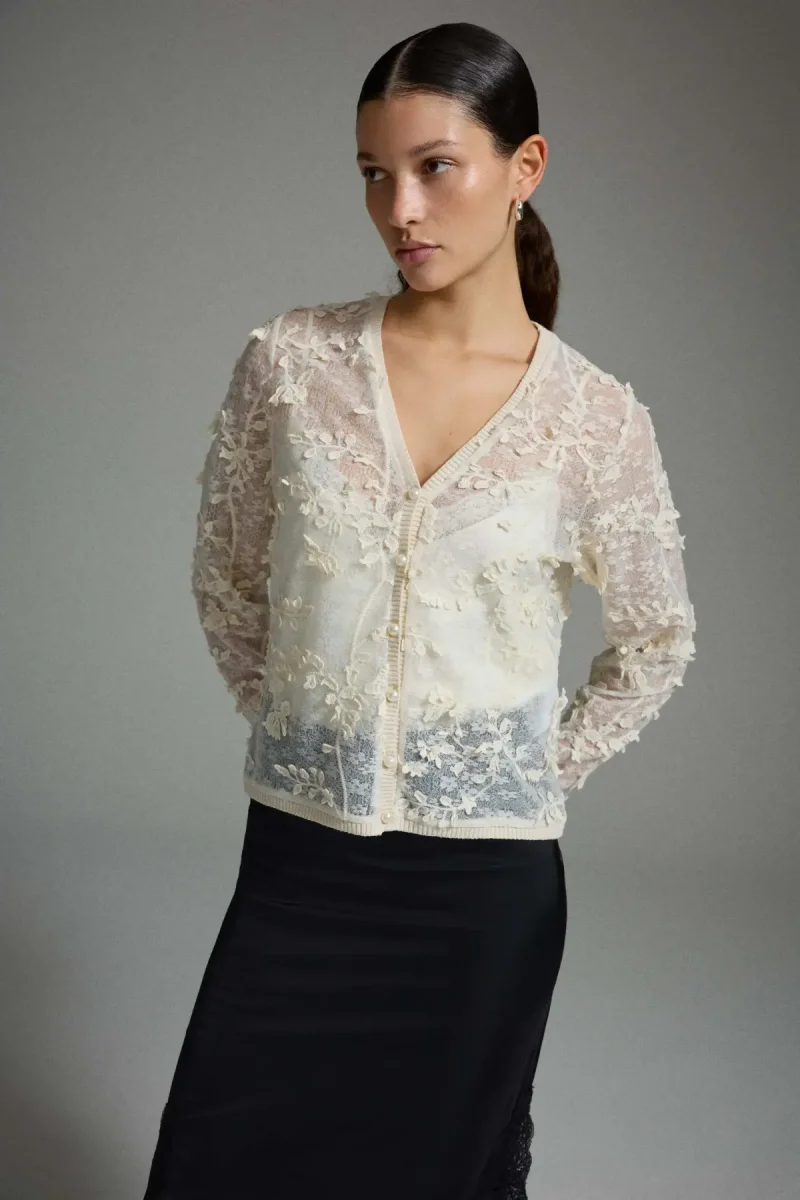 Vila Julietta V-neck Kofta